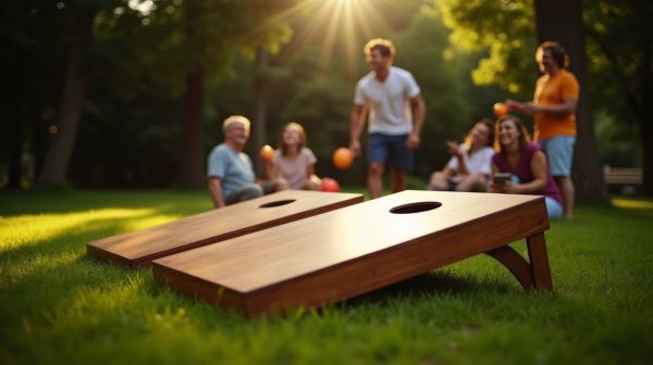 Choisir un cornhole en peuplier avec plateau 18 mm pour un jeu optimal